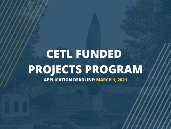 2021 Cetl Funded Projects Program