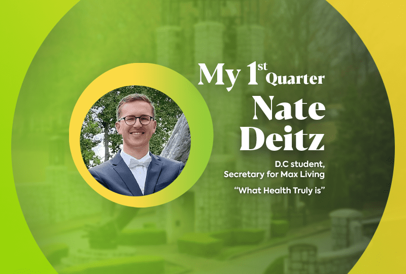 My First Quarter- Nate Deitz