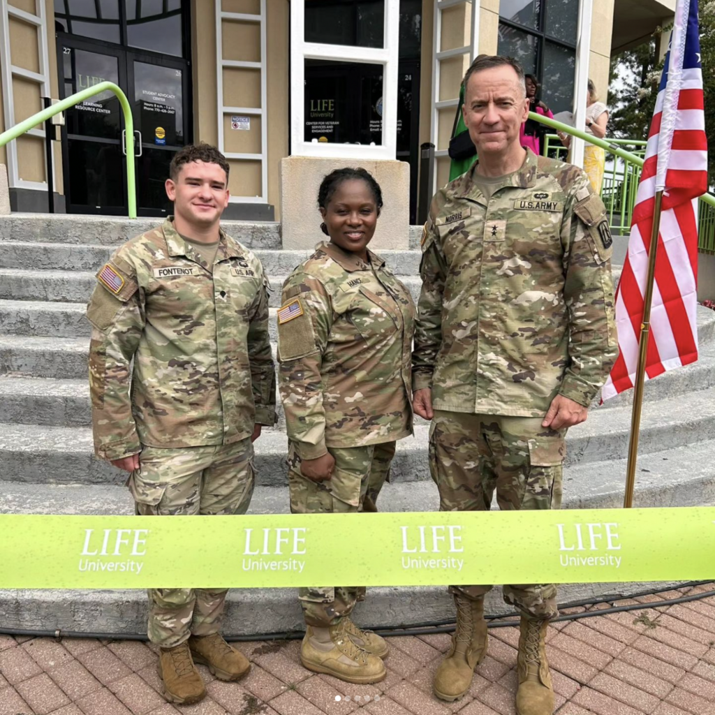 Active Military guests at Grand Opening of Life University's Center for Veteran Services and Engagement